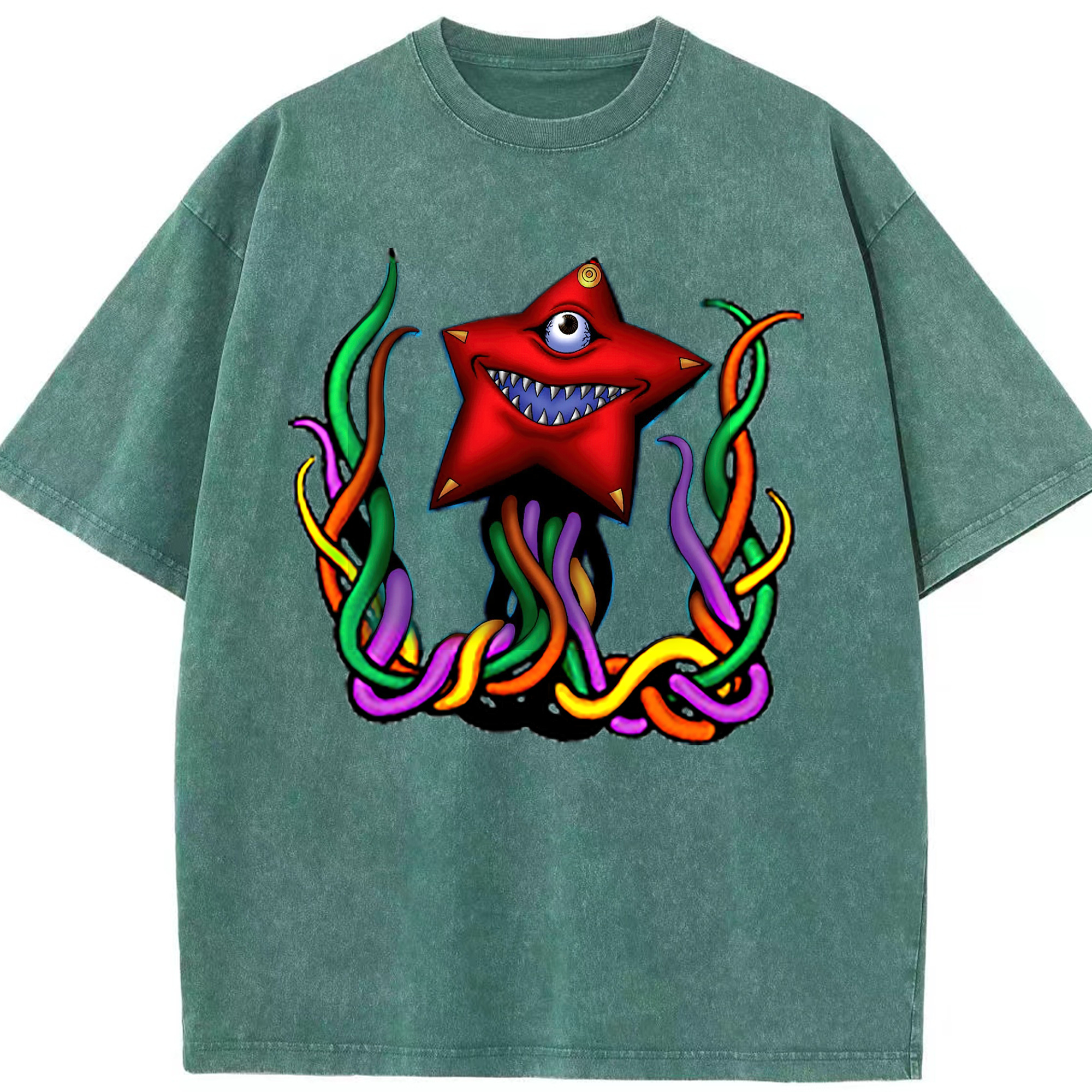 （画像用） 遊☆戯☆王 Yu-Gi-Oh! 綿100% ヴィンテージ風 半袖Tシャツ（フロントプリント）